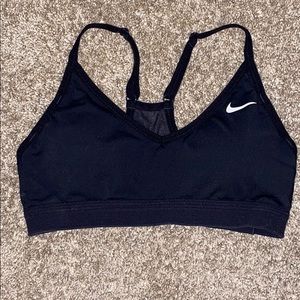 Black nike sports bra